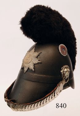 Lippe, Raupenhelm für Offiziere M/47/48