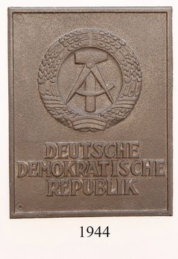 Grenzpfahlschild
