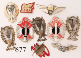Konvolut 10 versch. Militärabzeichen